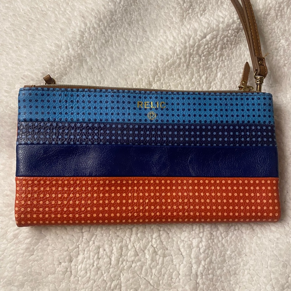 Relic Colorful Striped Clutch